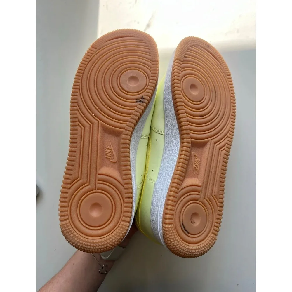Nike Air Force 1 Premium Luminous Green Women's Gum Sole Sneakers